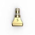 Golden stainless steel diamond painting drill tip replacement head with number 5 marking - 5-Drill Metal Tip