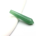 Groene aventurijn kwarts zeshoekige prisma hanger met een gepolijste kristallen punt - Groene Aventurijn