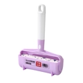 Paarse 16cm pluizenroller met ergonomisch handvat en blauw kattenpatroon papier - Pluizenroller 16cm (Inclusief 1 Rol)