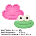 Moule en silicone rose et accessoire grenouille en résine sur fond blanc - 1#B878 Rose