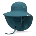 Cappello parasole per bambini blu scuro con protezione per il collo e tesa larga - Regolabile (Bambini Piccoli/Medi) / Blu Scuro