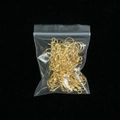 DIY gold earring hooks for jewelry making in bulk transparent plastic packaging - Gold Earring Hooks (50pcs/pack)