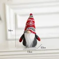 Muñeco gnomo navideño sin rostro con guantes rojos y gorro gris estampado 14 cm - Gnomo de Navidad Gris 14CM