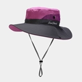 Dettaglio cappello parasole con tessuto ripstop viola e ricamo SunShade laterale - M (56-58cm) / Viola
