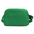 Waterproof bright green nylon waist bag with adjustable strap and metal zipper - Green