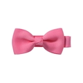 Bright pink grosgrain ribbon bow hair clip with 2-inch handmade bow for girls - Bright Pink (13)