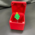 Caja de regalo de Navidad impresa en 3D con árbol de resorte y cierre magnético - 5x6cm--42g / Caja de Regalo Sorpresa de Árbol de Navidad
