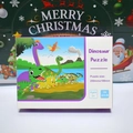 Detail of 24pcs cartoon dinosaur puzzle showing 250x188mm size and age 3+ label - Dinosaur Theme