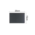 Rectangle black slate serving board for sushi and steak measuring 20cm by 15cm - Rectangular 20*15cm