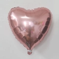 Ballon en aluminium cœur de 18 pouces or rose métallisé pour décoration de la Saint-Valentin - Or rose