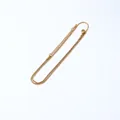 Natural crystal mushroom pendant with a gold box chain measuring 40+5cm and weighing 3.0g - Chain 3 (40+5cm Gold Box Chain)