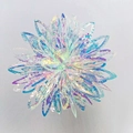 Iridescent film hanging ornament snowflake Christmas tree holiday party decoration pendant - Flower Ball 22CM