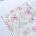 Pink floral gift wrapping paper sheets, 50x70cm pearlescent paper for flower bouquets - 【Pink Cherry Blossom】20 Sheets 50*70cm