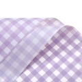 Waterproof lavender purple gingham matte florist wrapping paper roll for DIY bouquets - Youth Checkered / Creamy Purple