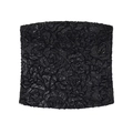 Top a fascia nero da donna con pizzo a paillettes strutturato e motivo floreale a rose - XS / Nero