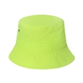 Sombrero de pescador amarillo neón con ojales metálicos transpirables para exteriores - 58cm / Amarillo Neón