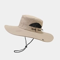 Cappello parasole kaki ad asciugatura rapida con rete e cinturino regolabile - Taglia unica / Cachi