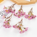 Pinkish purple artificial plum blossoms for DIY hair accessories and floral crafts - Peach Pink