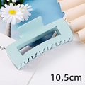 Matte mint green 10.5cm rectangular hollow hair claw clip for thick hair styling - Matte Mint Green (S150-56) / 10.5cm