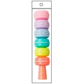 Stackable macaron shaped highlighter set with six pastel colors in clear packaging - Individual Bag / Donut