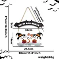 Decorazione Halloween da porta con pipistrello Happy Halloween e simpatici fantasmi - Targa Fantasma Carino
