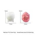 Detailed floral relief silicone mold for Easter egg candles with 3D rose textures - Easter Floral Egg