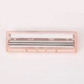 Roze vervangende scheerkop met dubbele mesjes en glijstrip voor vrouwen - Vervangende Meskop / Roze