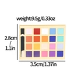 Colorful makeup palette enamel pin with gold finish and measurements 2.8cm x 3.5cm - Colorful Palette Style (XZ2460-3)