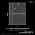 M5 size 2-pocket black matte PP photo card sleeves with double-sided storage slots - M5 2-Pocket Frosted Double-Sided Pages 10 Sheets 87#