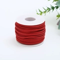DIY craft 2mm red suede cord roll for Christmas jewelry and bouquet wrapping - 20 Meters / Burgundy