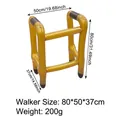 Inflatable walker prop in golden finish for Halloween or Christmas party decorations - Gold Inflatable Walker