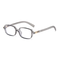 Transparent grey square anti-blue light glasses for men and women, stylish optical frames. - Anti-blue Light Style / Transparent Gray
