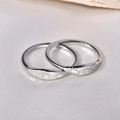 Schicke Vintage-Edelstahlringe in Silber mit Sonnenstrahlmuster für Frauen - US 5 / Silber