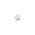 Cuenta de estrella única de 5mm en acero inoxidable pulido con agujero central para joyas DIY - Cuenta de estrella de 5 mm con agujero pequeño / Color Acero