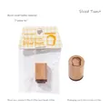 Mini houten stempel met gesneden broodmotief uit de Small Bakery stationery serie - Gesneden Toast