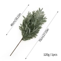 70cm Künstlicher beschneiter Kiefernzweig für Weihnachtsdeko mit Nadeldetails - Verschneiter Kiefernzweig 70cm