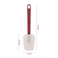 Red heat-resistant 16 inch silicone spatula with translucent head and size markings - 16 Inch Spoon Spatula / Red White