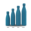 Navy blue matte insulated flask set in 350ml 500ml 750ml and 1000ml sizes - Full Spray Deep Sea Blue