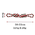 Giocattolo a fune in cotone intrecciato rosso, verde e bianco 50-55cm per cani - 50-55cm (325g) / Rosso Verde Bianco