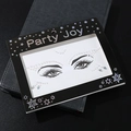 Gemas faciales autoadhesivas de mariposa y pedrería para maquillaje de ojos en cartón - HF-106 Perla