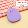 Paarse katten-plaknotities voor studenten, 60 zelfklevende vellen, 6,5x5,8 cm - Sprakeloos (Paars) / 60 Vellen/Blok