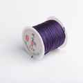 72 gauge purple nylon cord for jewelry making and macrame on white spool - Dark Purple No.30 / 72# Line/40 Meters