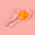 Cuillère miniature avec tranches d'orange réalistes, accessoire de modèle de cuisine - Transparent-Orange