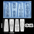 Baroque scroll pattern nail art silicone mold CS-141 with 29mm length floral design - CS-141 Baroque Pattern
