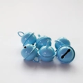Blue 17mm metal candy color bells for pet collars and DIY keychain accessories - Sky Blue