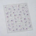 3D iridescent butterfly and star nail stickers M-634 with luxury embossed texture - Butterfly Star Style (M-634)