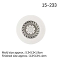 Racing wheel tire shaped silicone fondant mold for DIY cake and chocolate crafts - No.2 Grey (15-233)