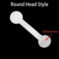 White circular-head adhesive jewelry price tag label for rings and accessories - Round Head 1.3*5cm (100Pcs/Pack)