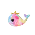 Rainbow glitter whale hair clip with gold crown and colorful gradient finish - No.11-Rainbow Gradient Glitter Whale