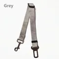 Ceinture de sécurité réglable grise en nylon pour chien avec crochet et boucle - 47-70*2.5cm / Gris